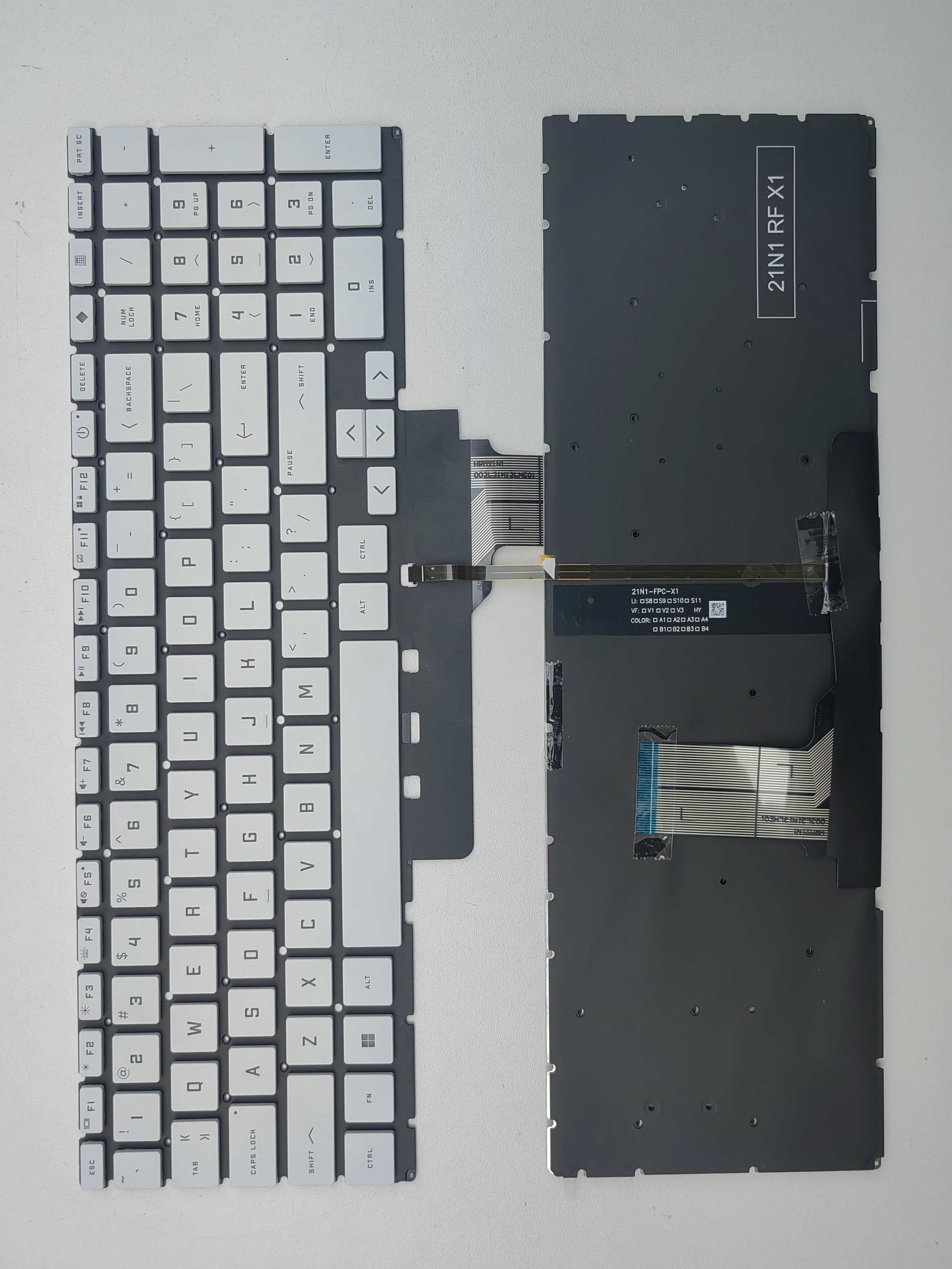Picture of New Replacement Laptop Keyboard For HP 15-FA/16-R/16-D/16-E/16-S WHITE Backlit US Layout
